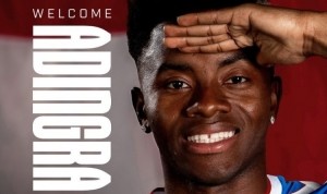 官方:桑德兰签下布莱顿23岁边锋阿迪格拉 据悉转会费总价2400万欧